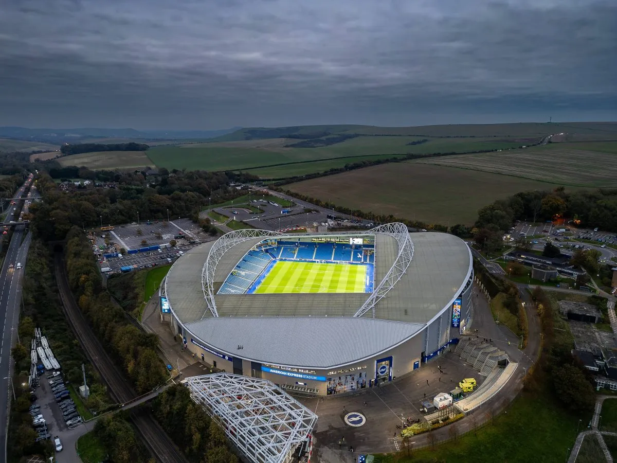 Brighton&rsquo;s Amex Stadium expansion takes step forward as new seats installed