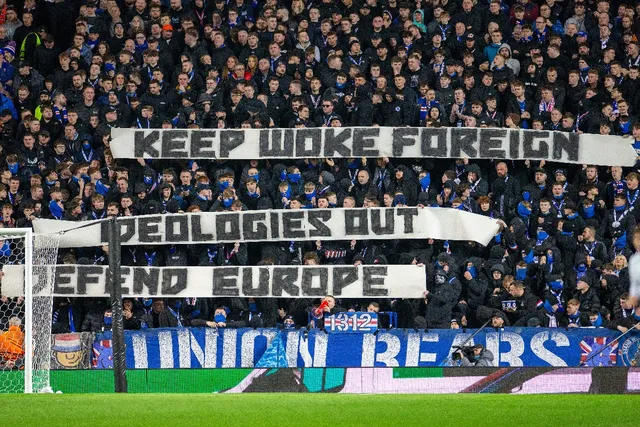 Union Bears banners v Fenerbahce