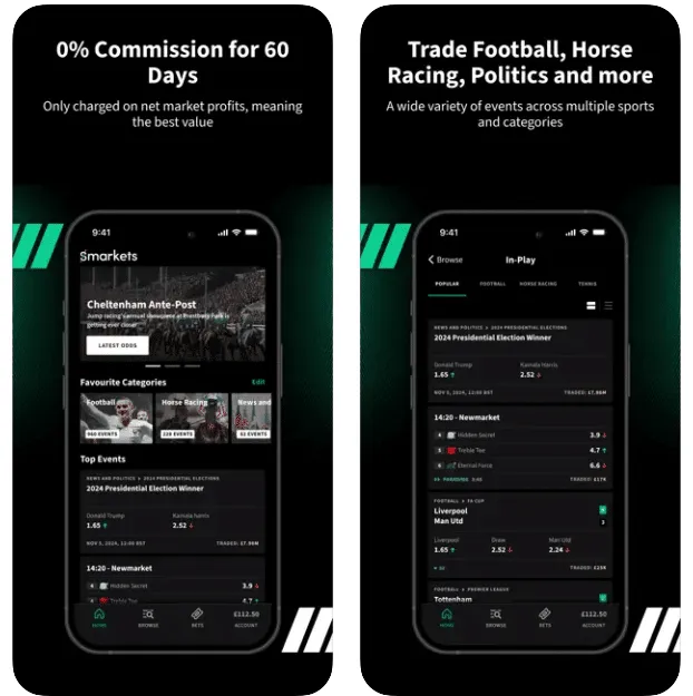 smarkets promo code & welcome offer on app