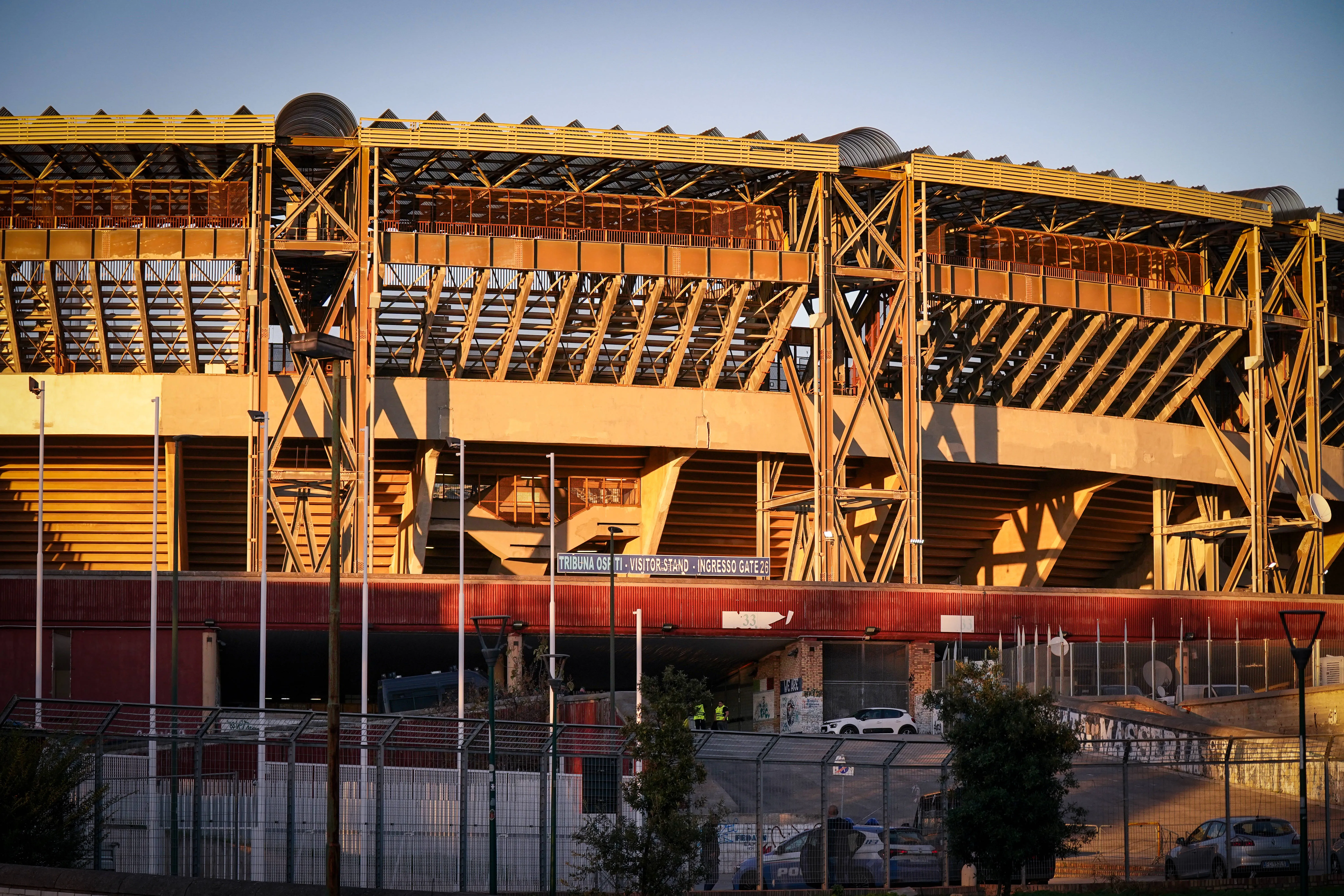 View outside Stadio Diego Armando Maradona in Napoli