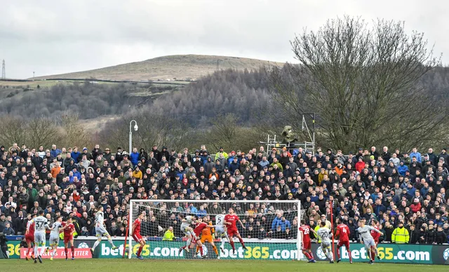 highest altitude football stadium in UK