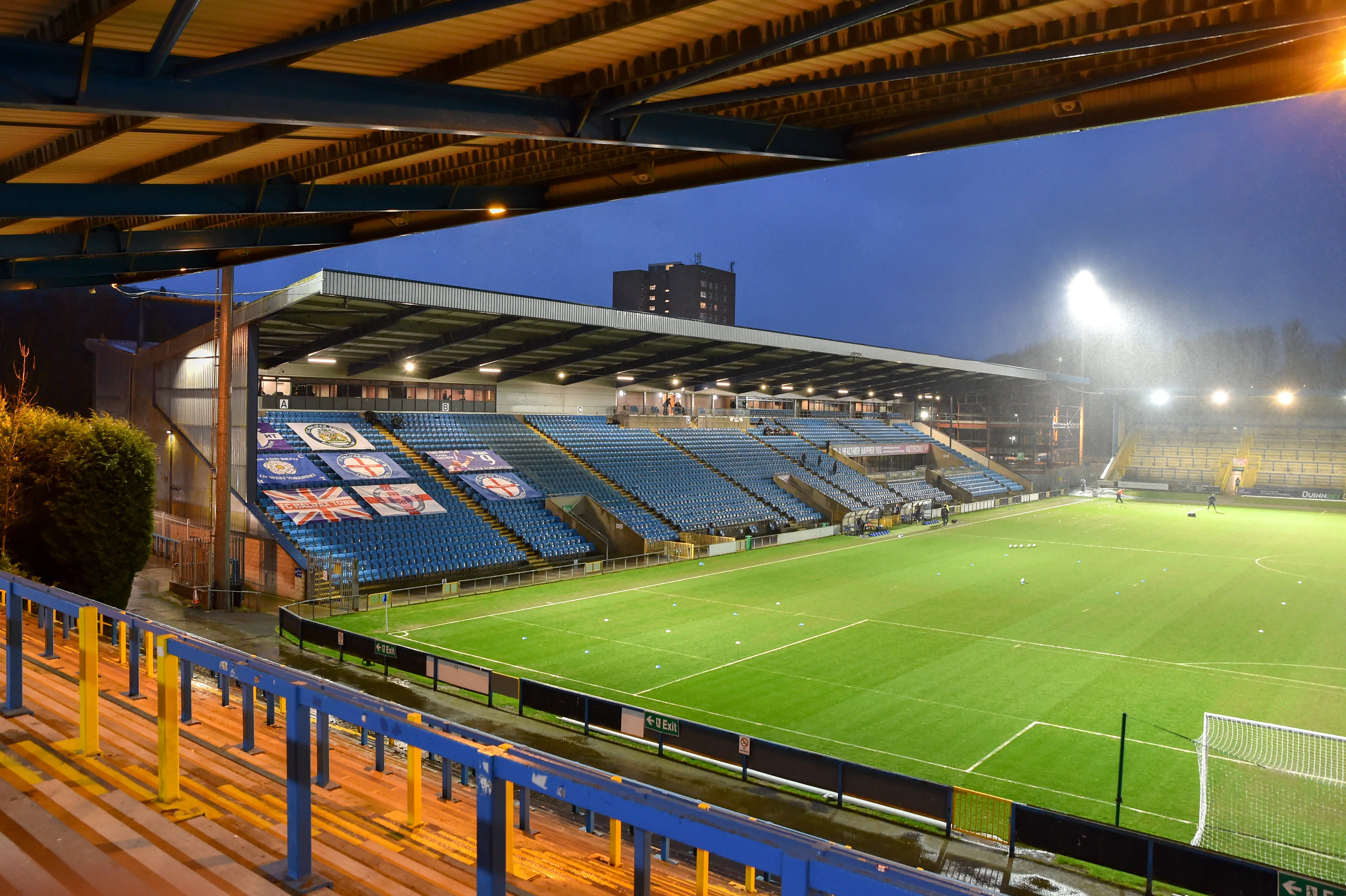 General view of The Shay, home of FC Halifax Town