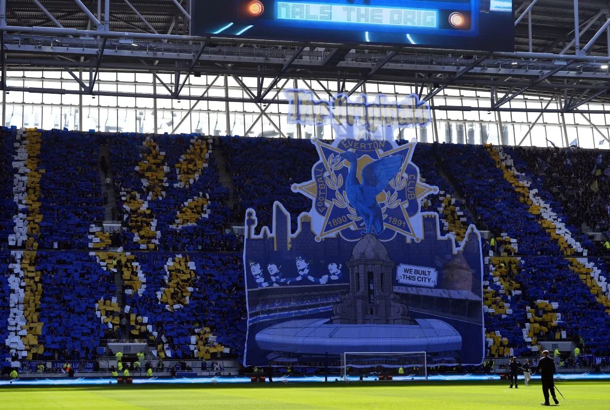 Everton fans unveil spectacular new tifo before first Hill Dickinson Stadium Merseyside derby