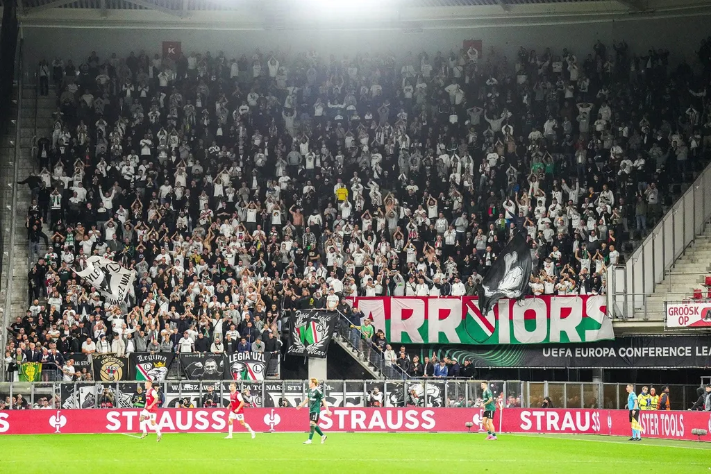 Legia Warsaw fans at AZ Alkmaar
