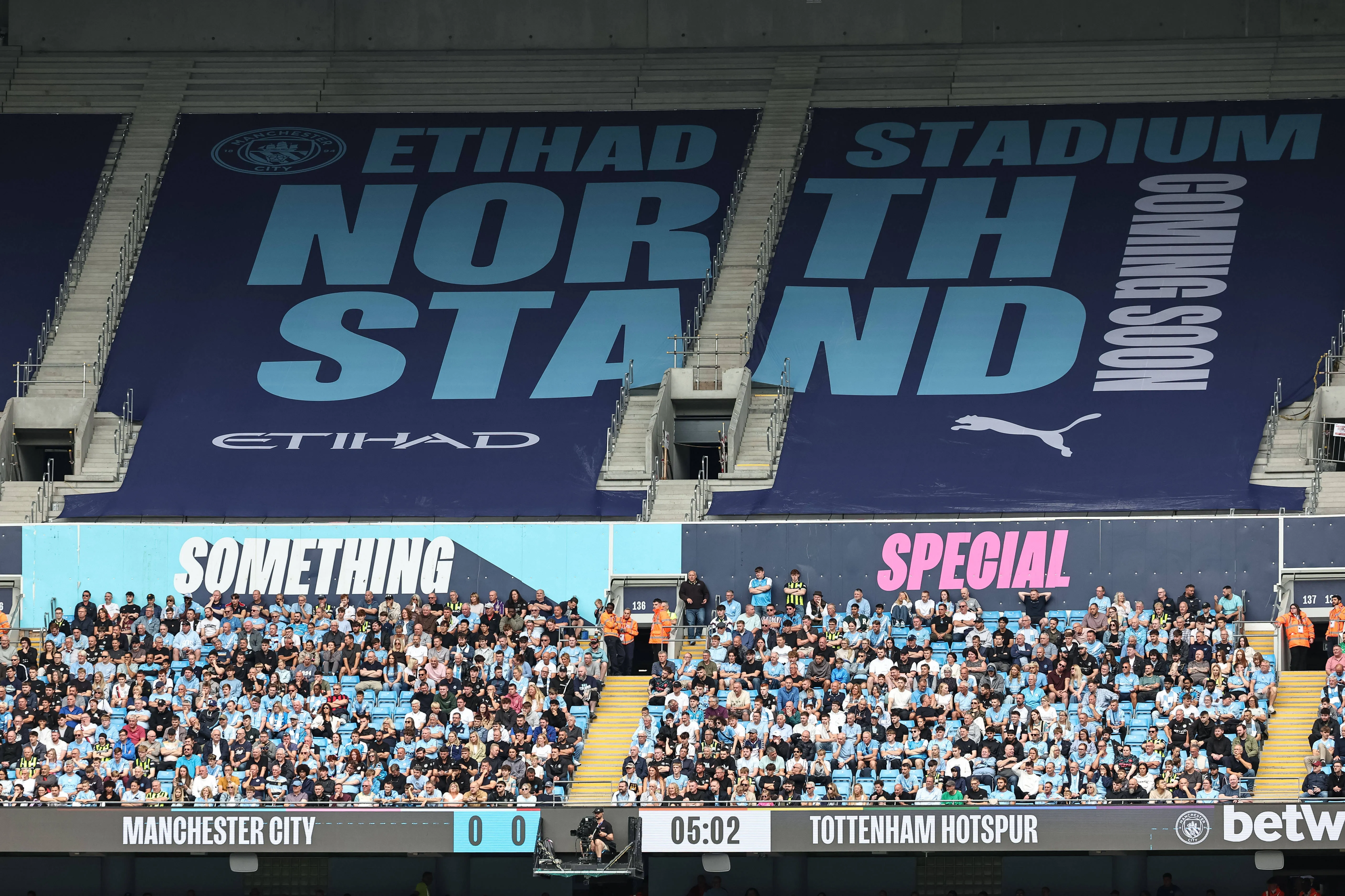 Man City&rsquo;s North Stand debut fixture finally revealed as huge Etihad Stadium boost now confirmed