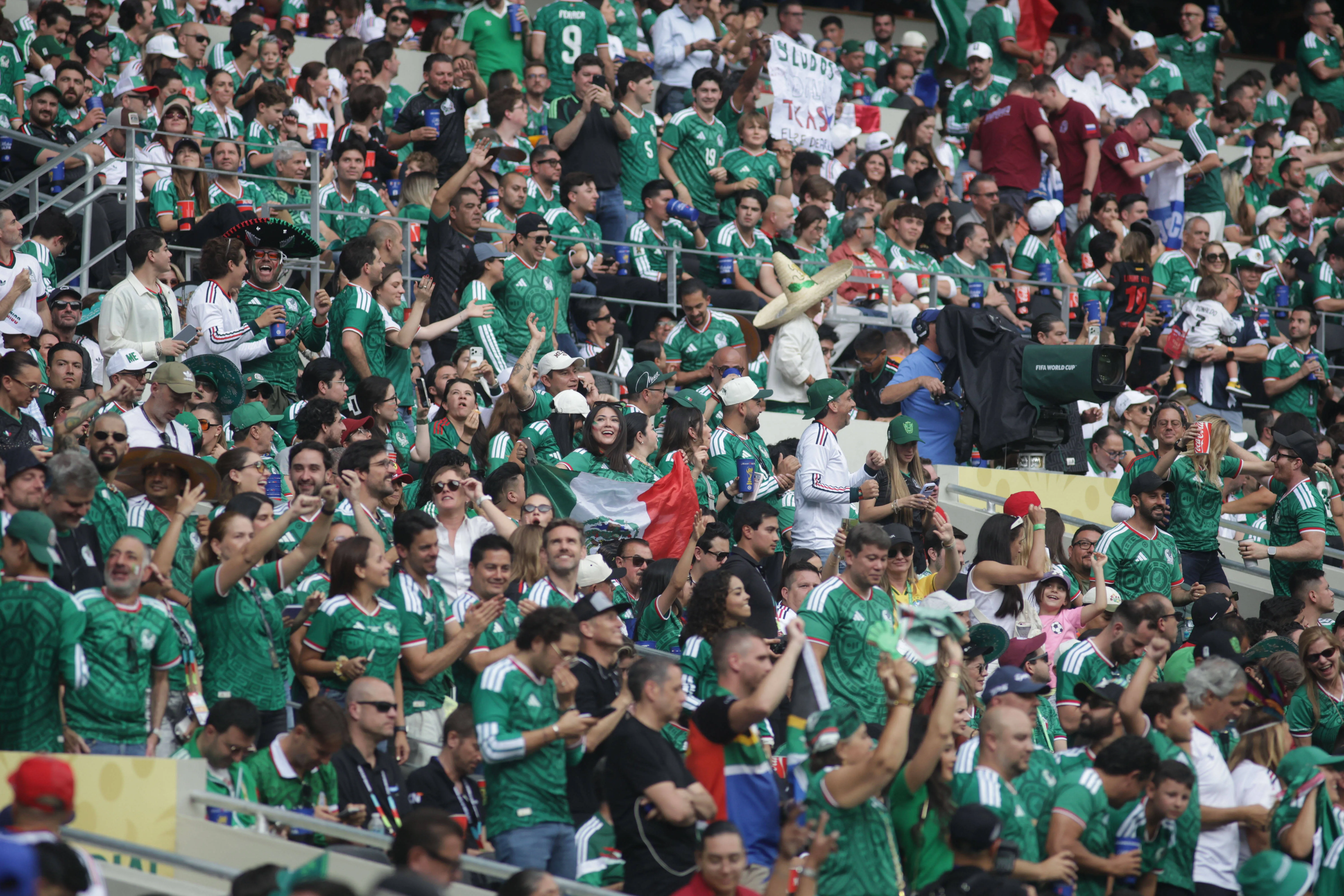 Mexico fans during 2026 World Cup opener vs South Africa at Mexico City Stadium