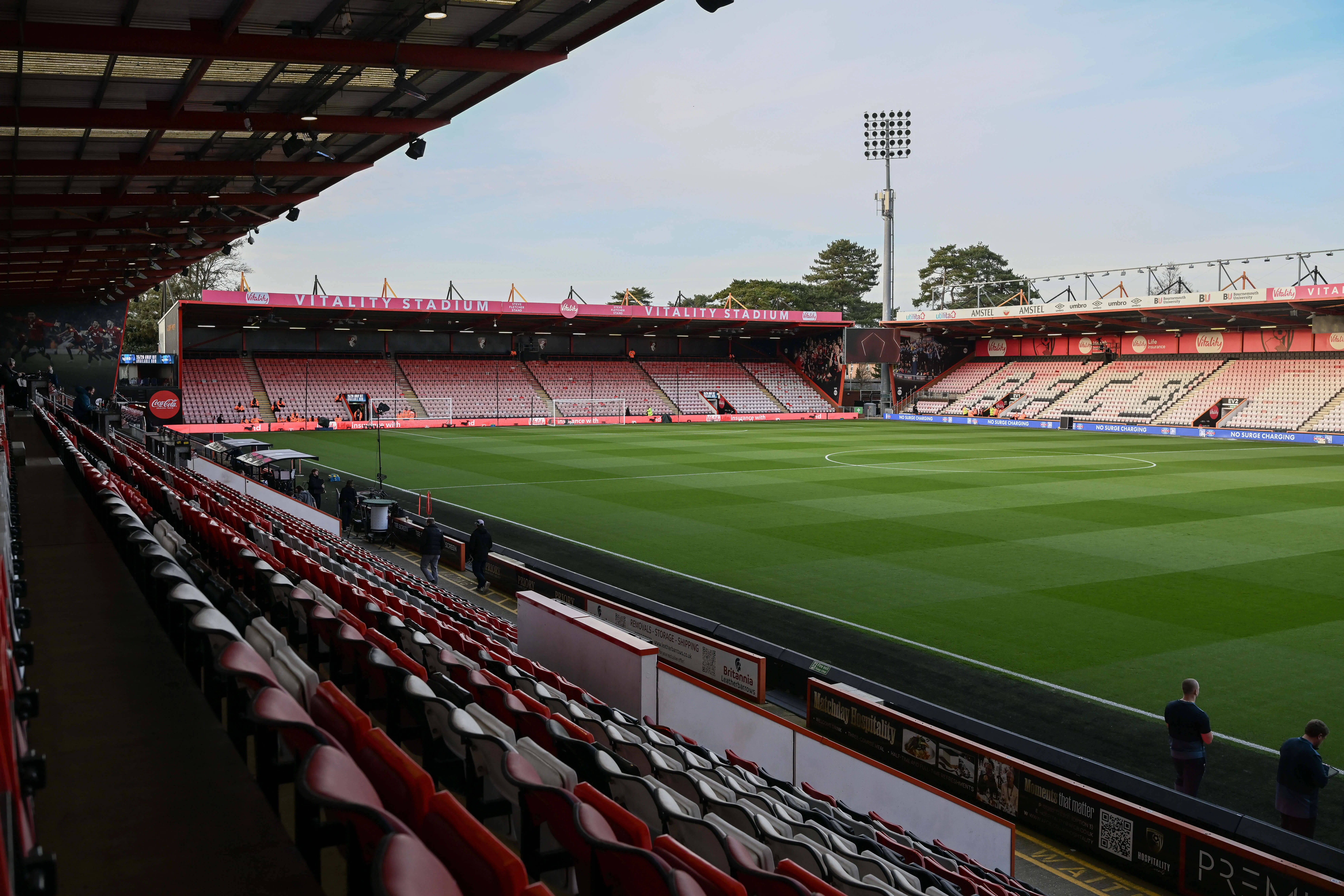 View inside the Vitality Stadium