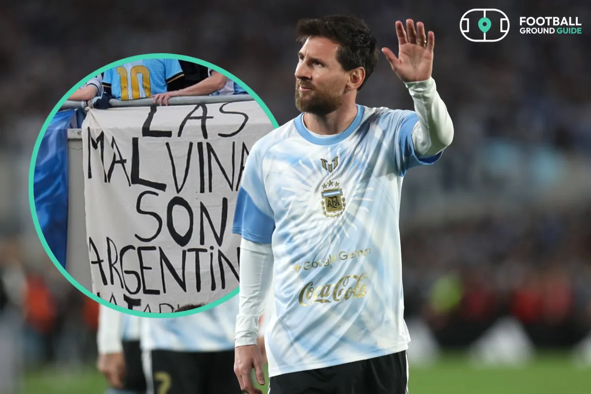 Argentina fans use Lionel Messi farewell match to reignite bitter Falklands row with England