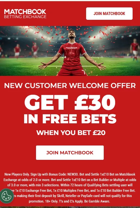 Matchbook sign up offer