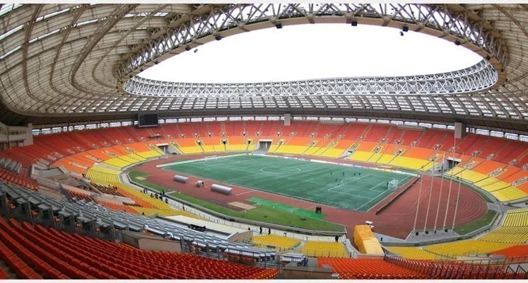 Luzhniki Stadium from the inside.