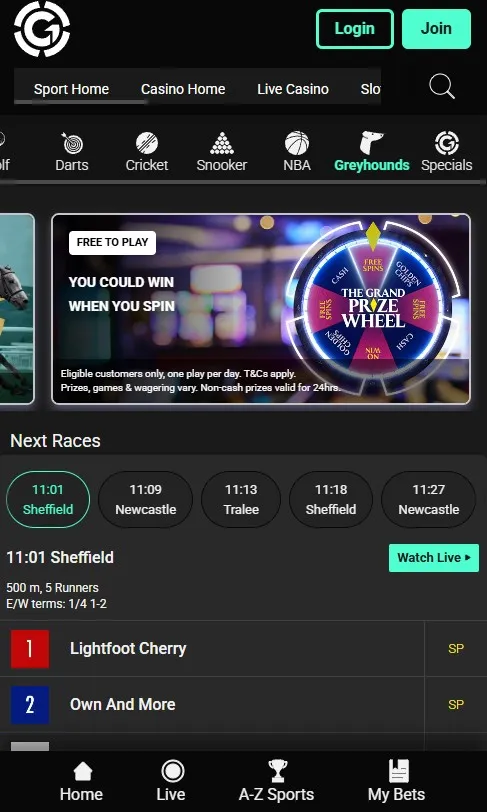 grosvenor sports betting, greyhounds