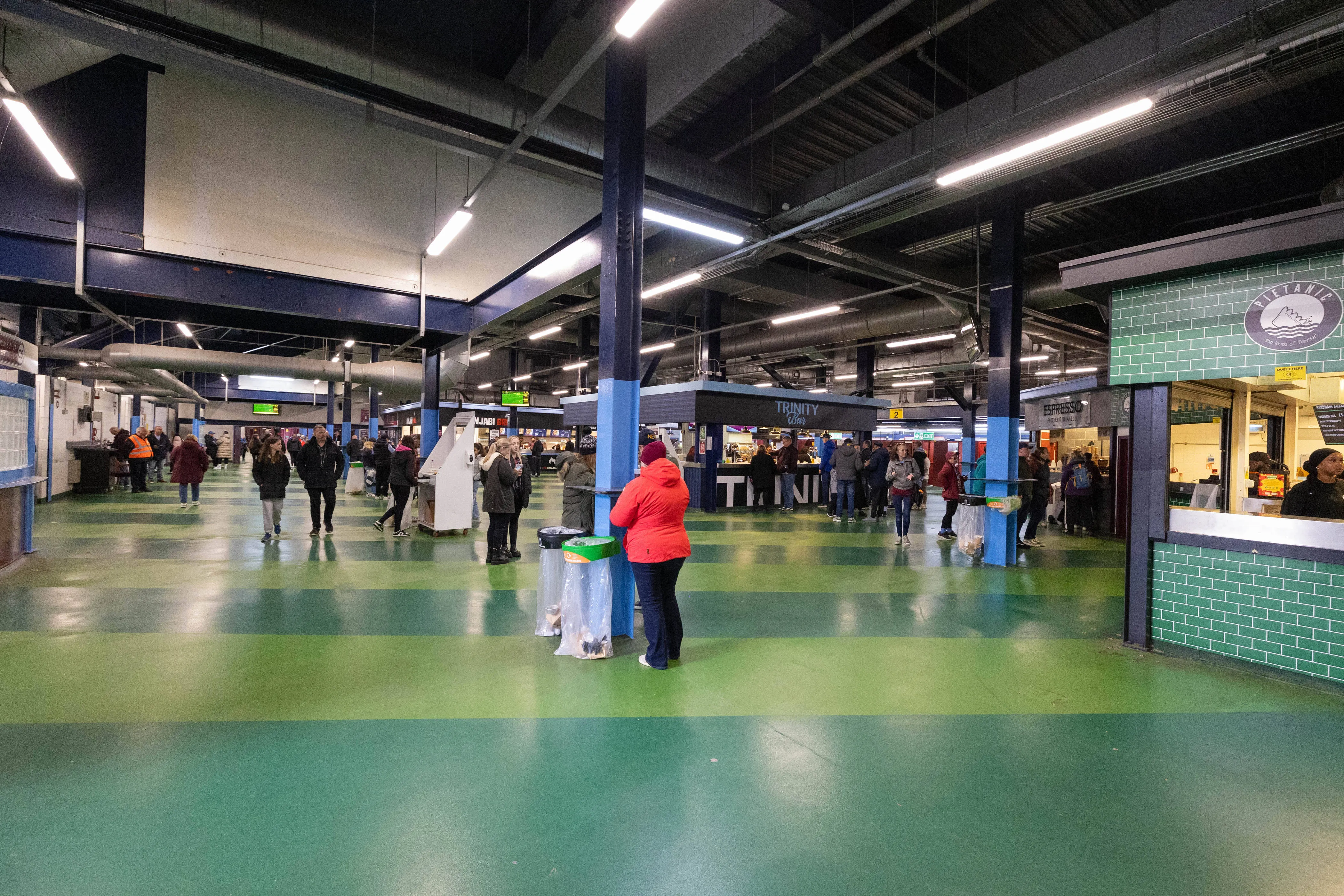 General view inside concourse at Villa Park