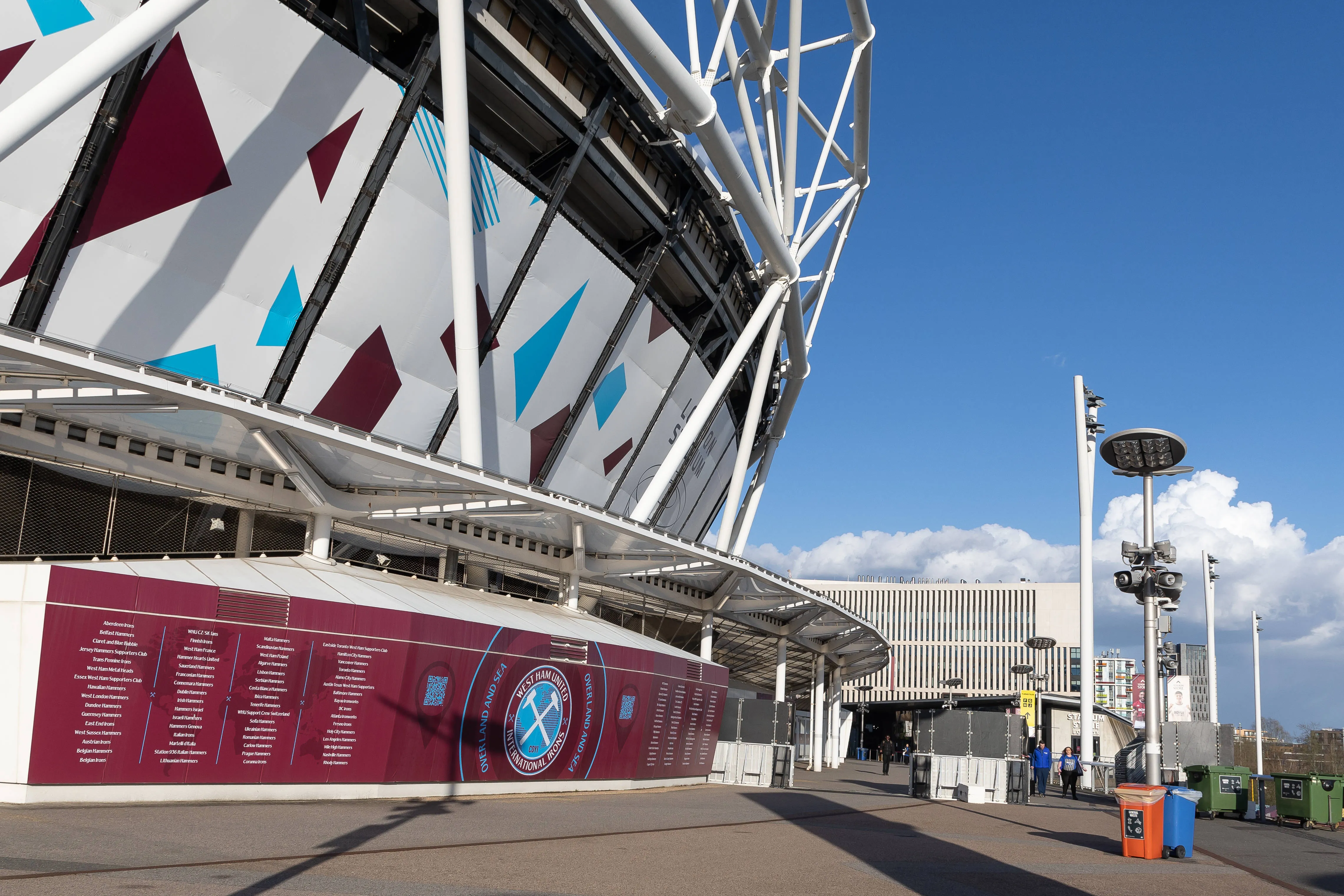 View outside the London Stadium