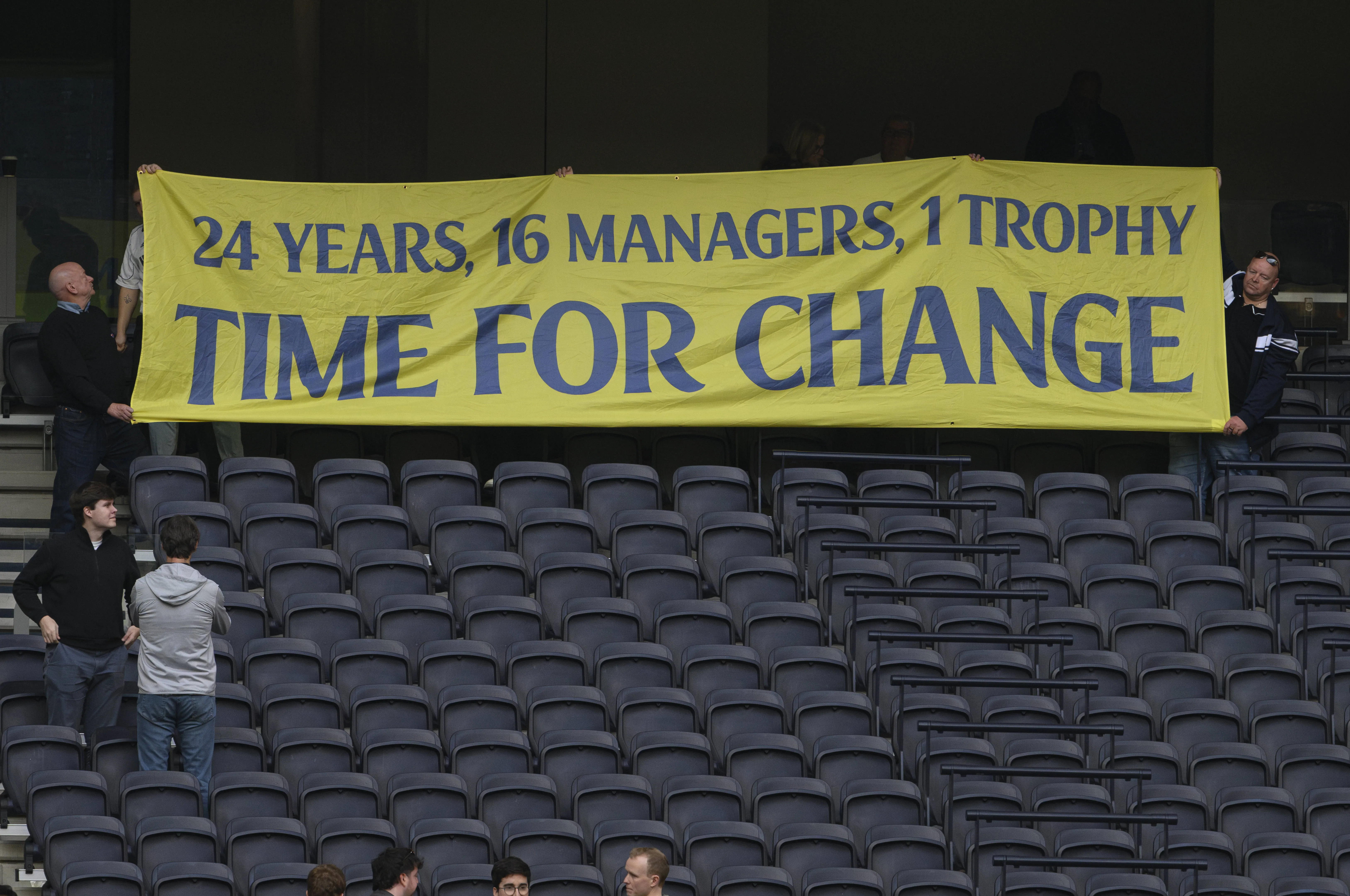 Tottenham fans aren't afraid to protest decisions made by the club