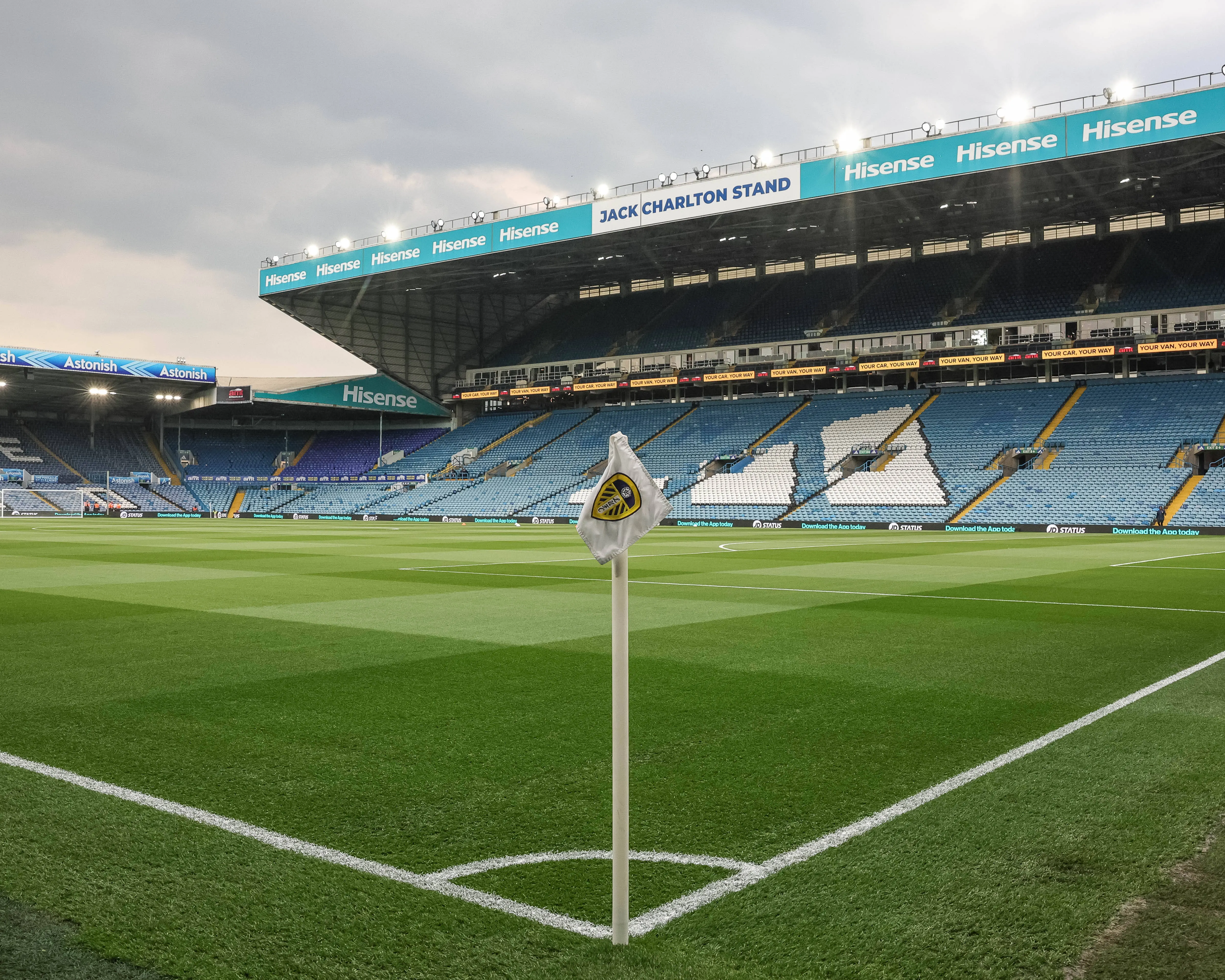 View of Elland Road, home of Leeds United FC