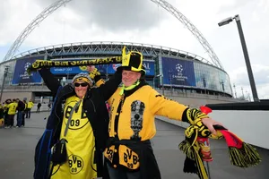Thousands of Dortmund fans gather in Hyde Park ahead of Champions League final