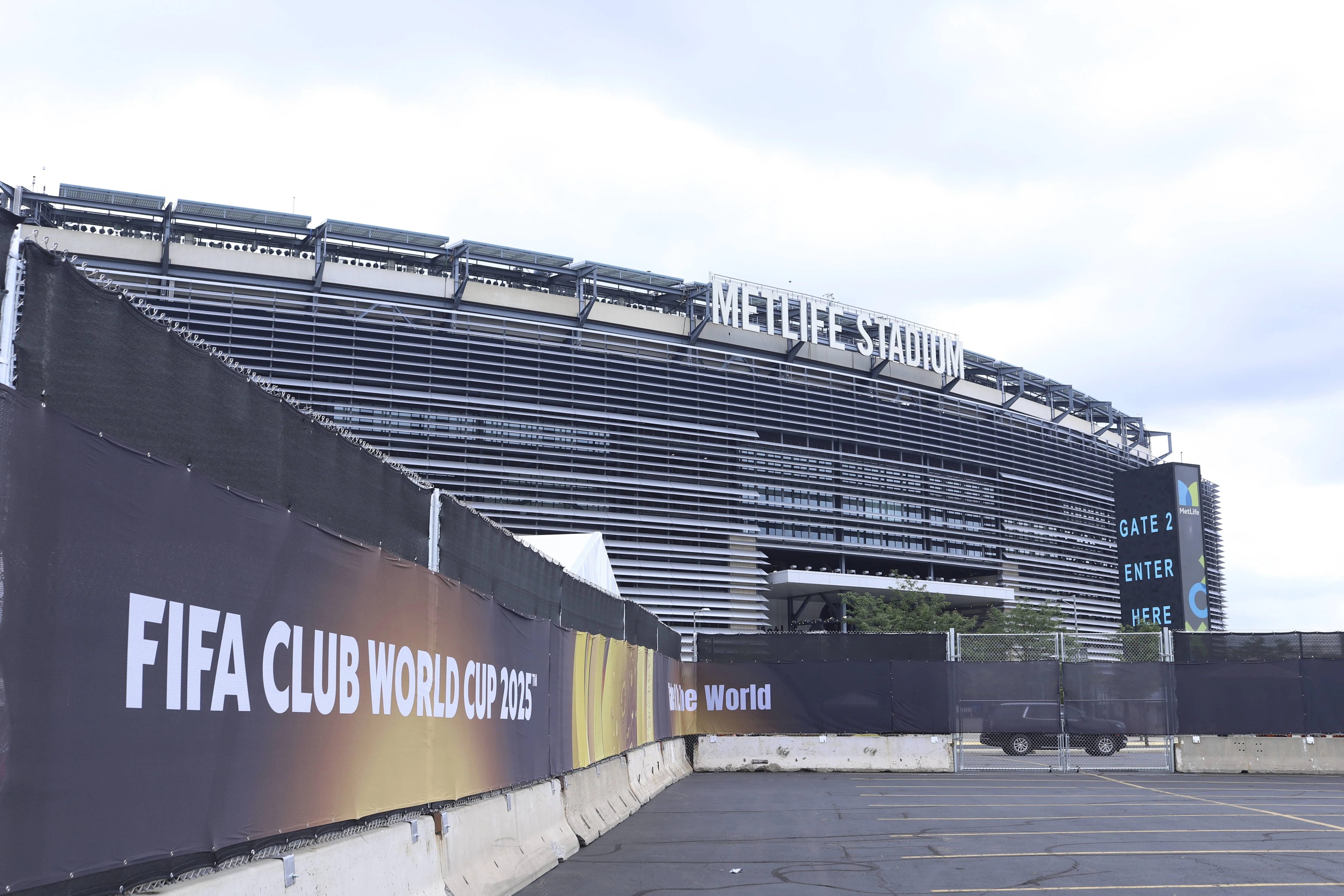General view outside MetLife Stadium, host of the 2026 World Cup final 
