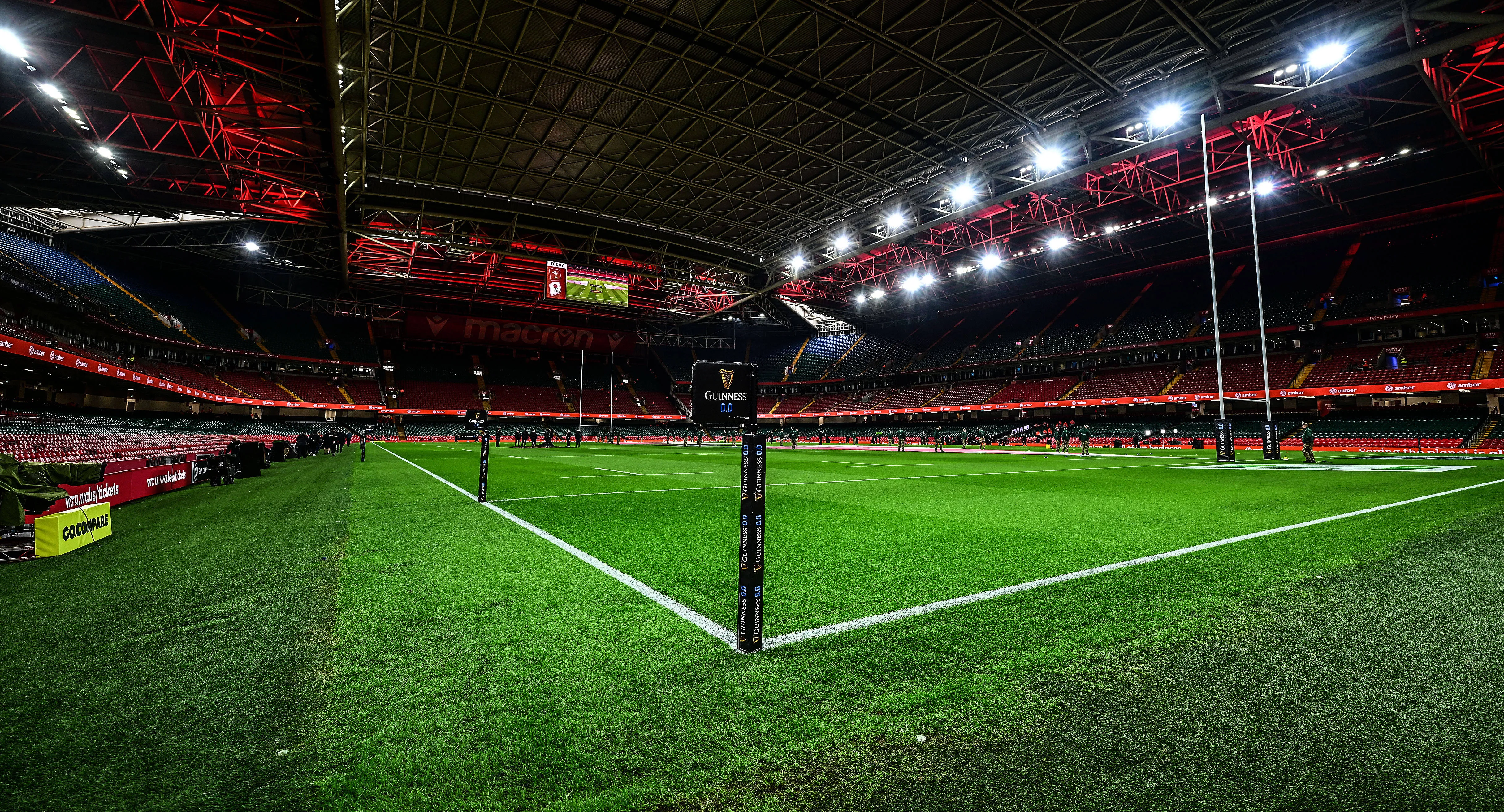 View inside the Principality Stadium, Cardiff