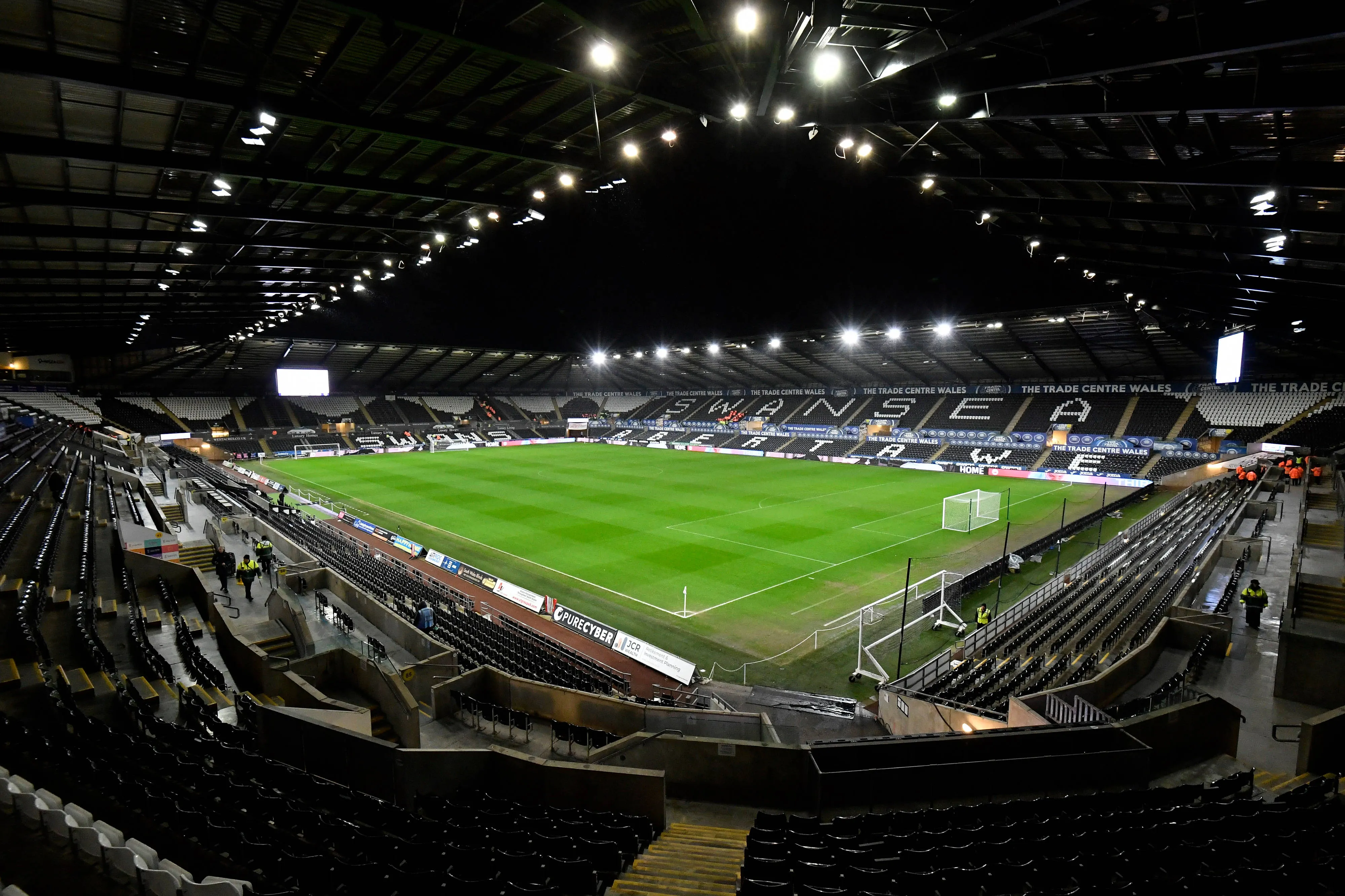 View inside the home of Swansea City FC