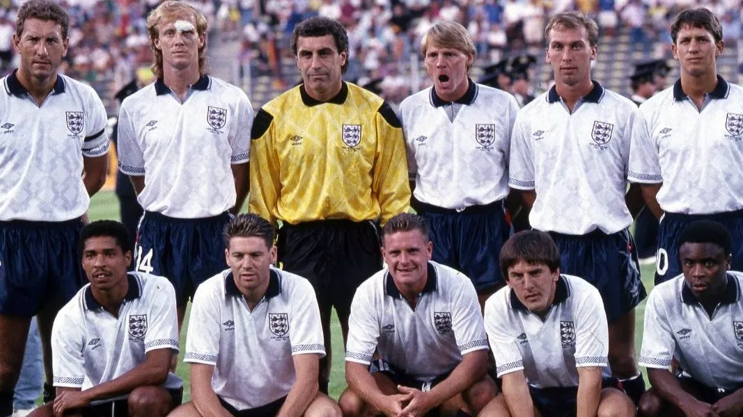 England team at the 1990 World Cup