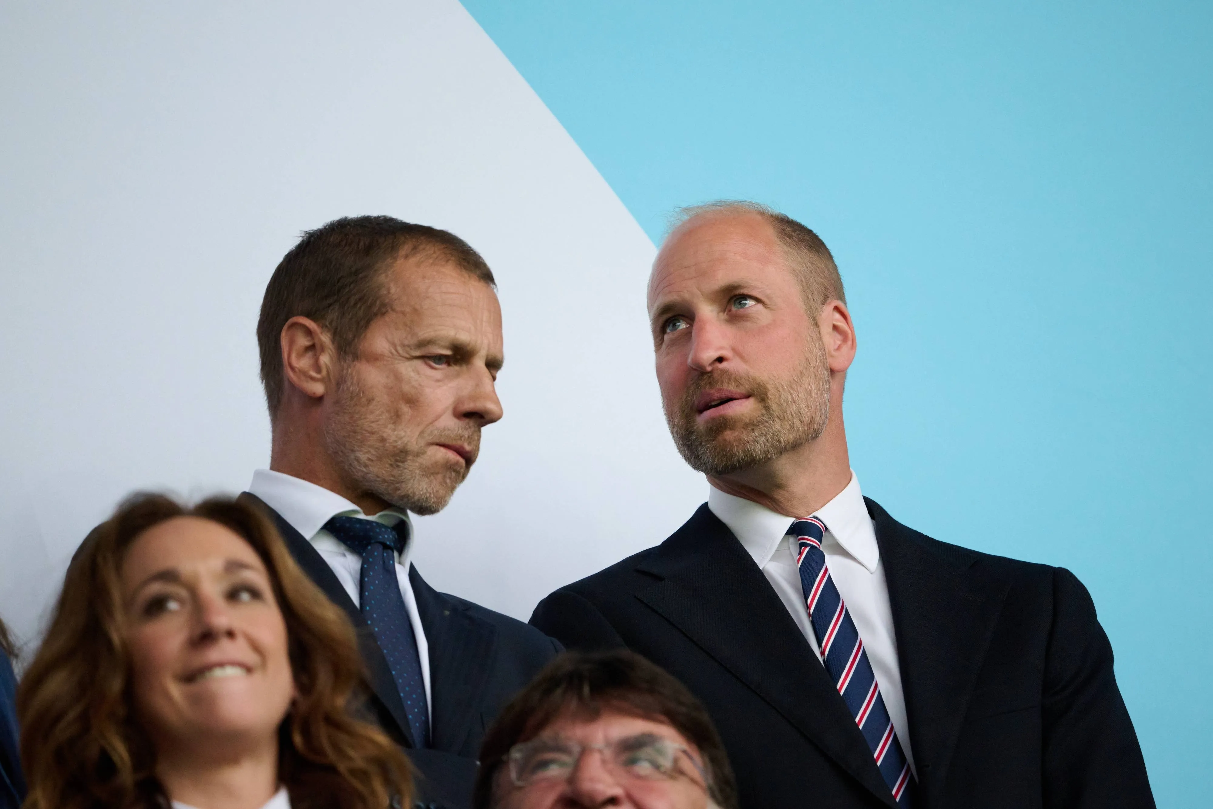 UEFA president Aleksander Ceferin and Prince William