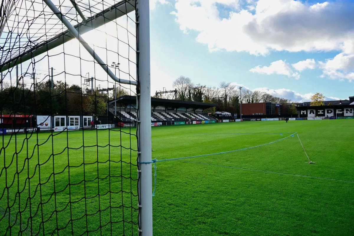 A general view of Maidenhead United's York Road stadium