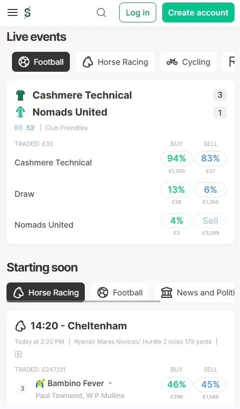 smarkets live events mobile preview