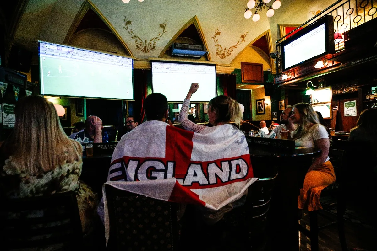 England fans sing Scotland get battered everywhere they go
