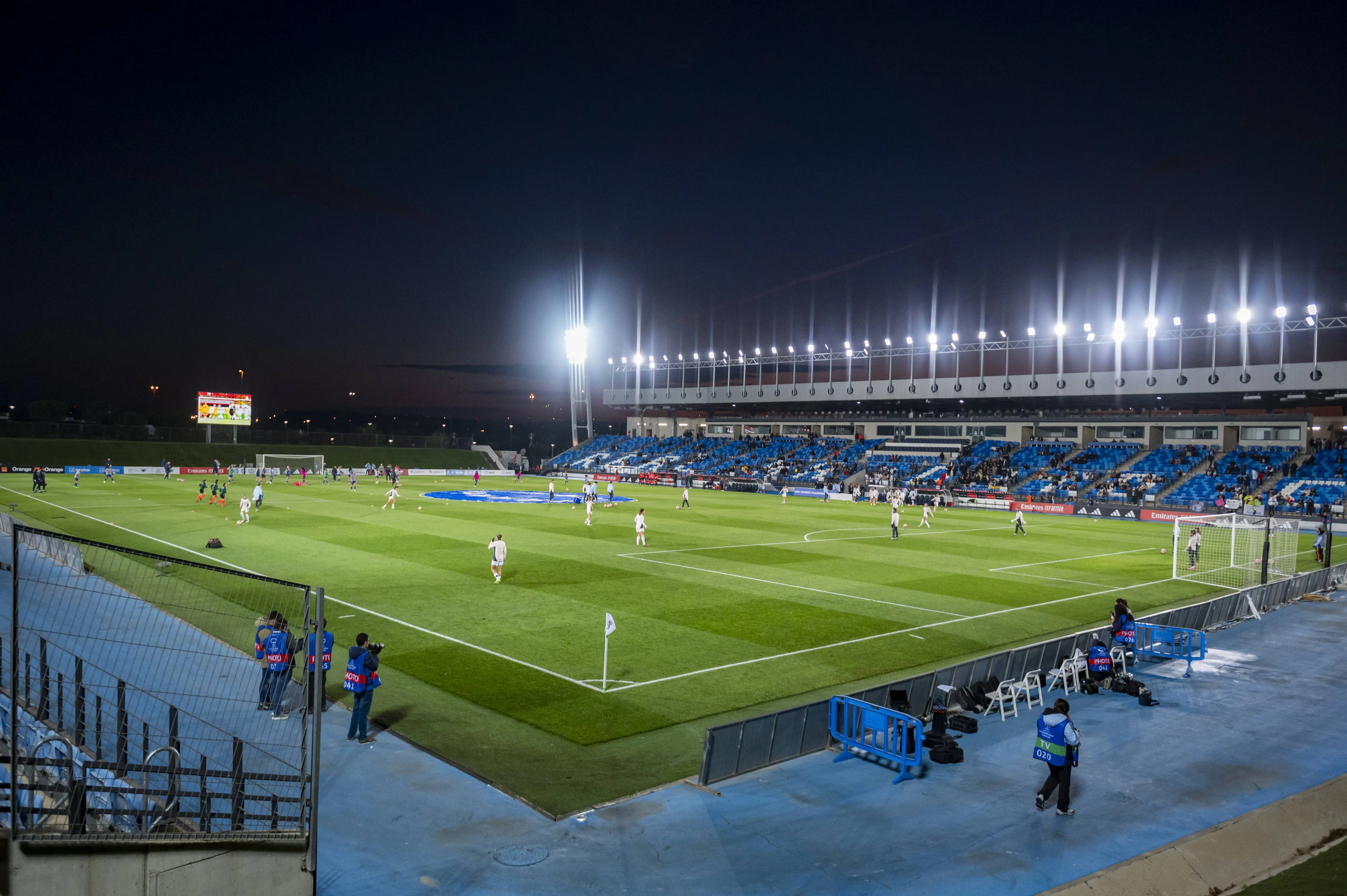 View inside the Estadio Alfredo Di Stefano, which holds only 6,000 fans