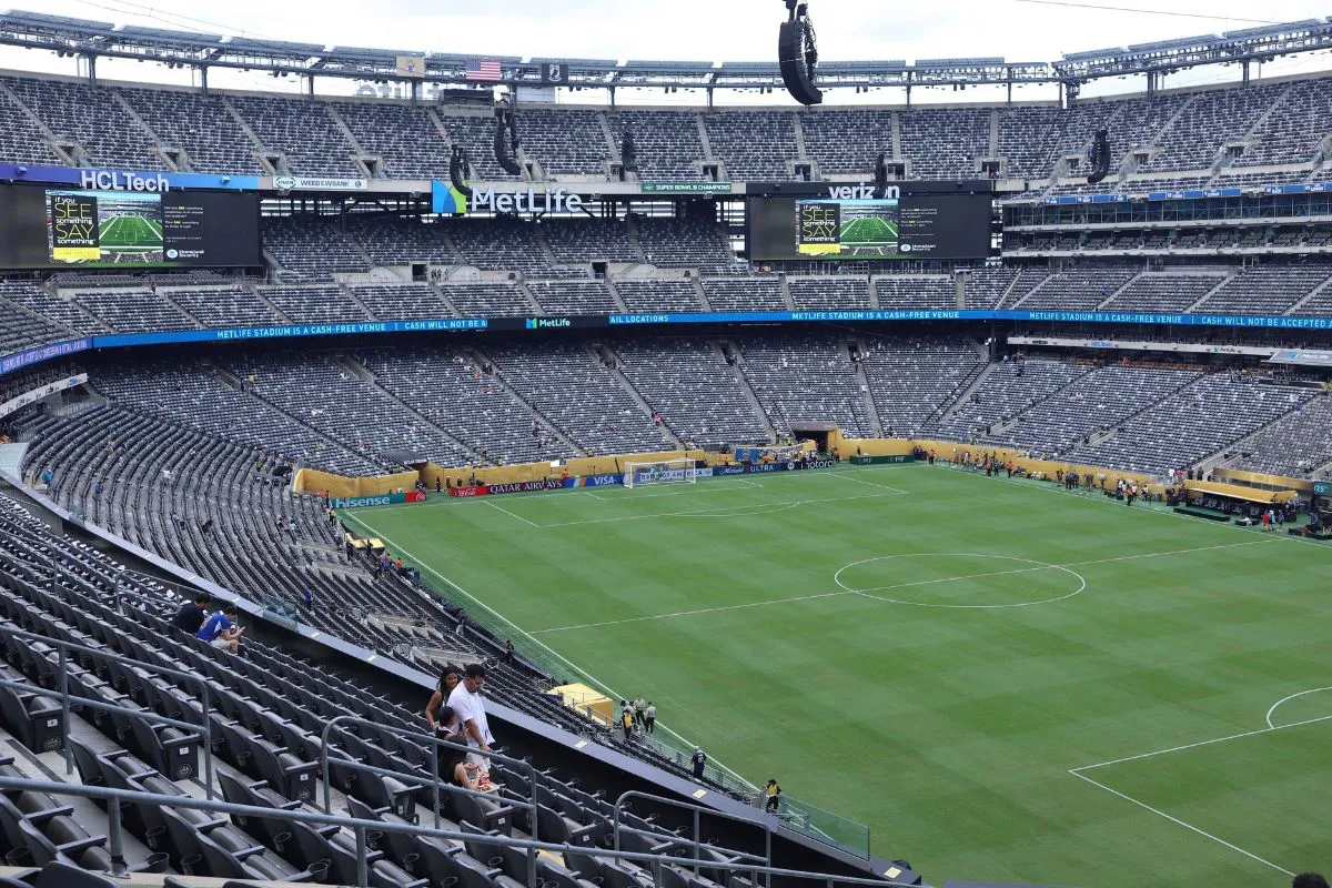 A general interior view of MetLife Stadium