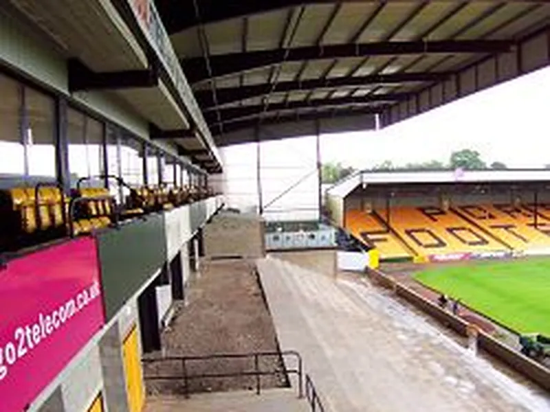 Unfinished area at Vale Park