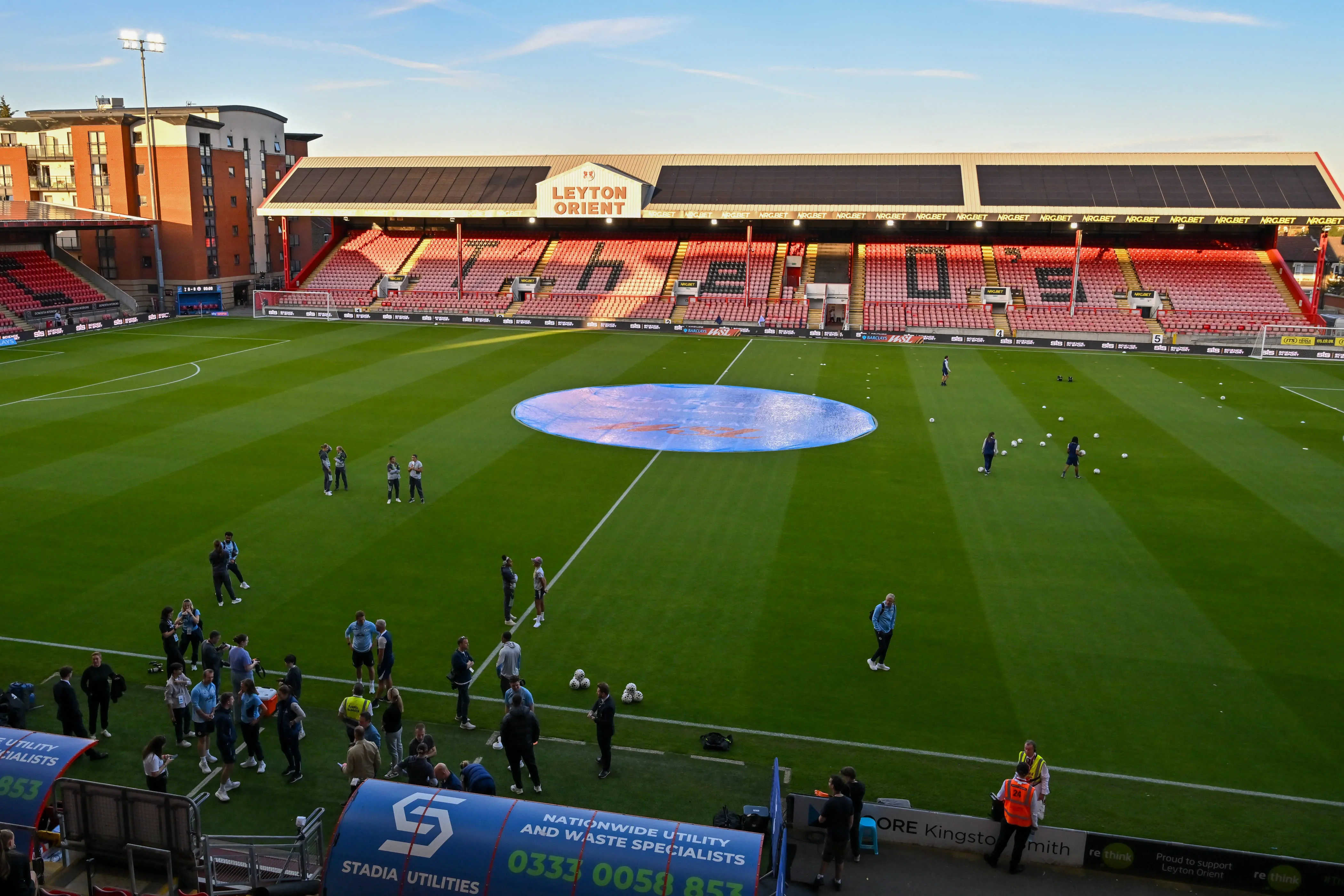View inside Leyton Orient's current home of Brisbane Road