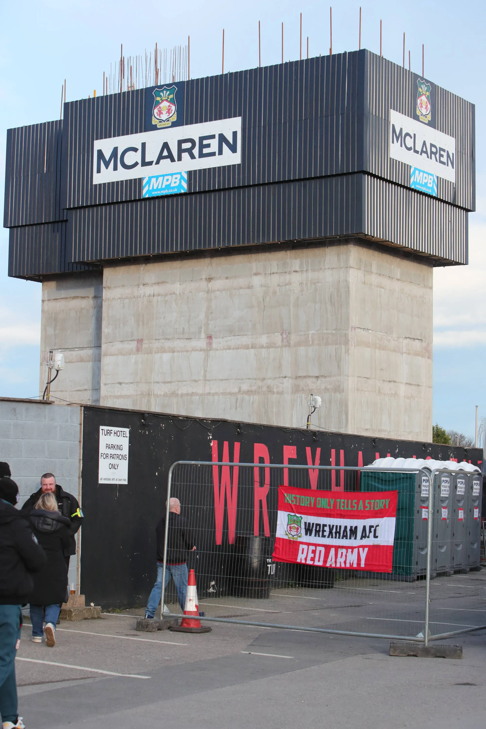 New Kop Stand in development at the Racecourse Ground
