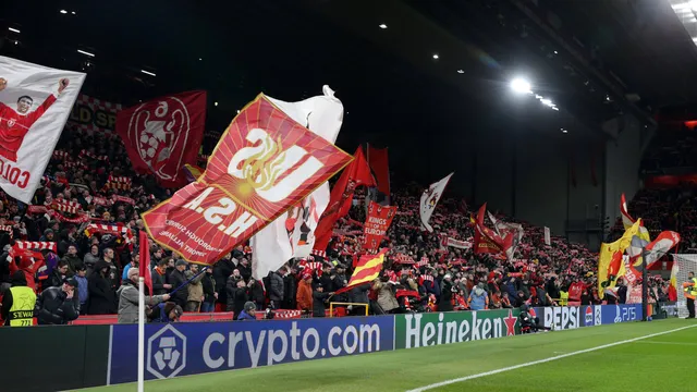 Liverpool fans in Girona 