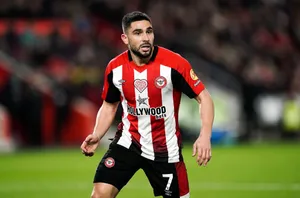 Neal Maupay poses as England fan for Round of 16 clash