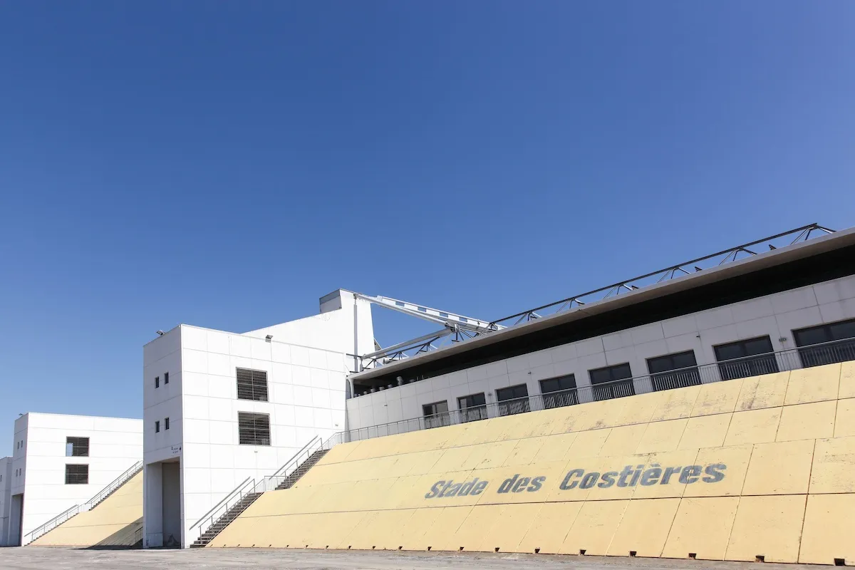 A view outside of Stade des Costieres on July 1, 2018