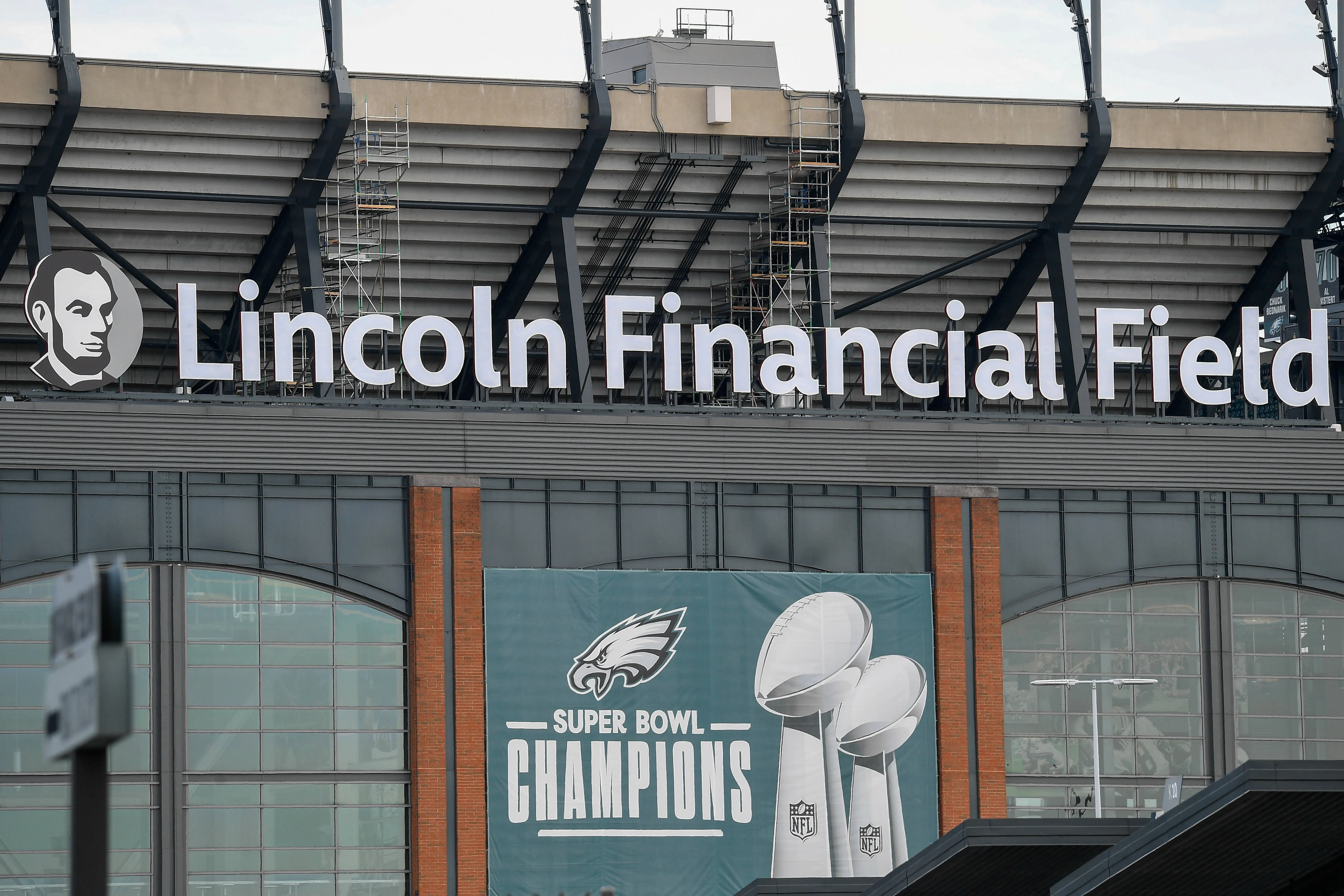 A general view outside Lincoln Financial Field, in Philadelphia