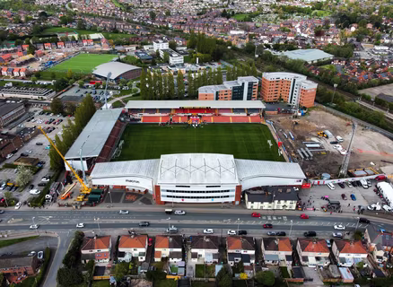 Wrexham make &ldquo;massive&rdquo; Kop Stand progress as new drone footage released