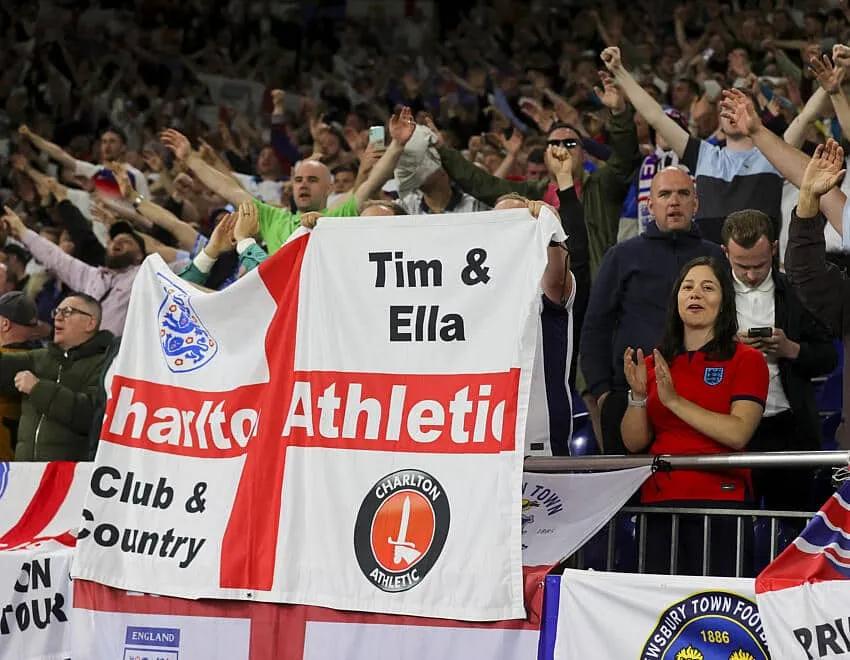 England fans at Gelsenkirchen Euro 2024