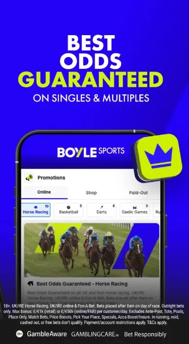 Boyle Sports best odds guaranteed on singles or multiples