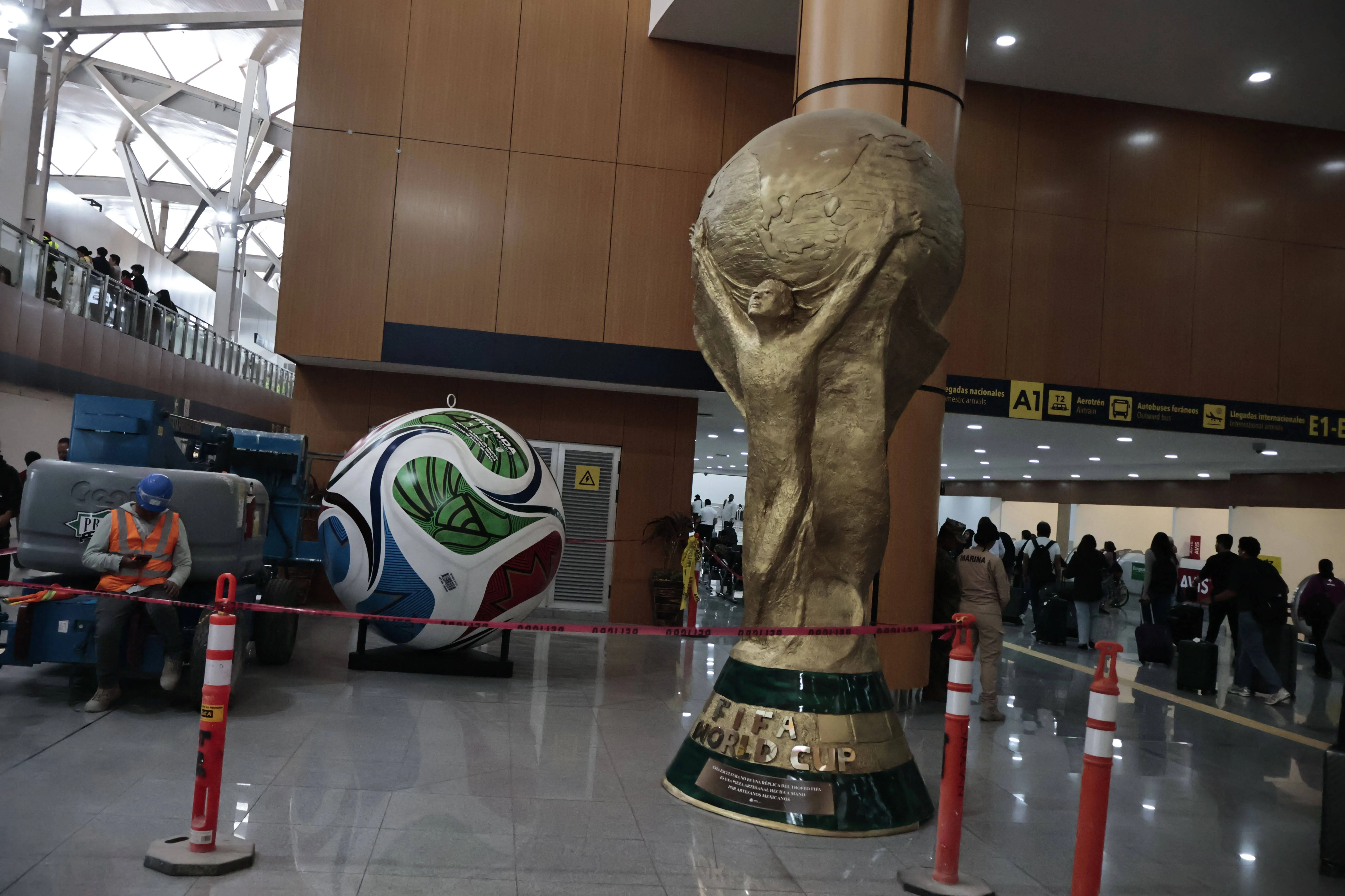 World Cup fever at Mexico City International Airport 
