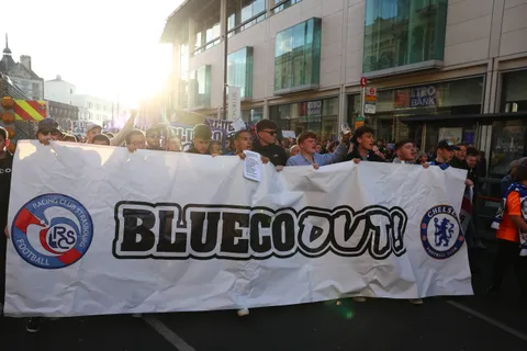 Chelsea supporters bizarrely use carrots in latest BlueCo protest outside Stamford Bridge