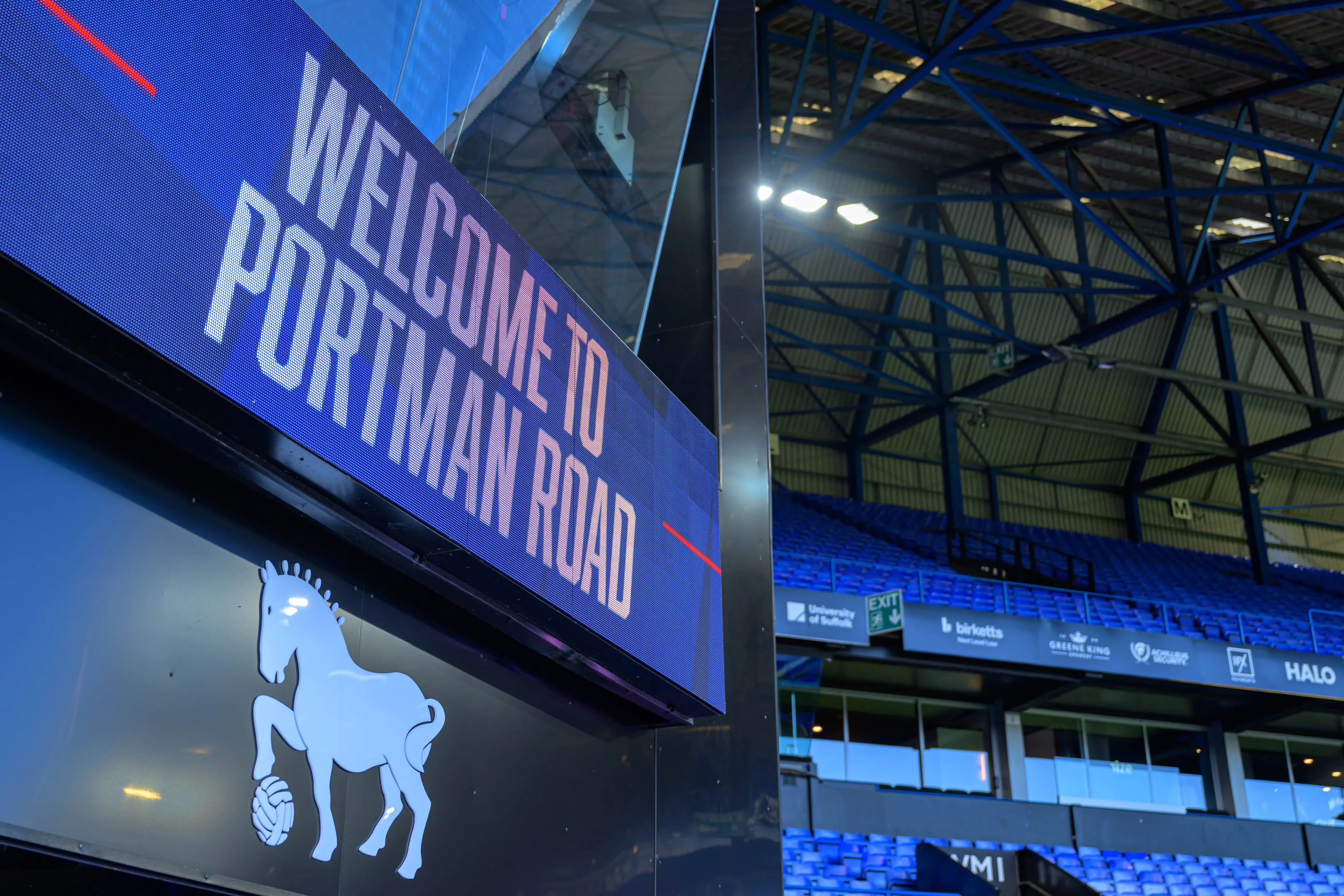 General view inside Portman Road
