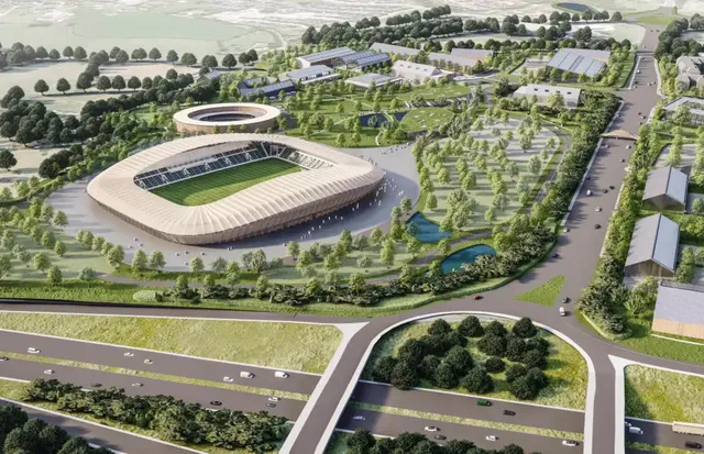 Forest Green Rovers new Stadium at Eco Park 