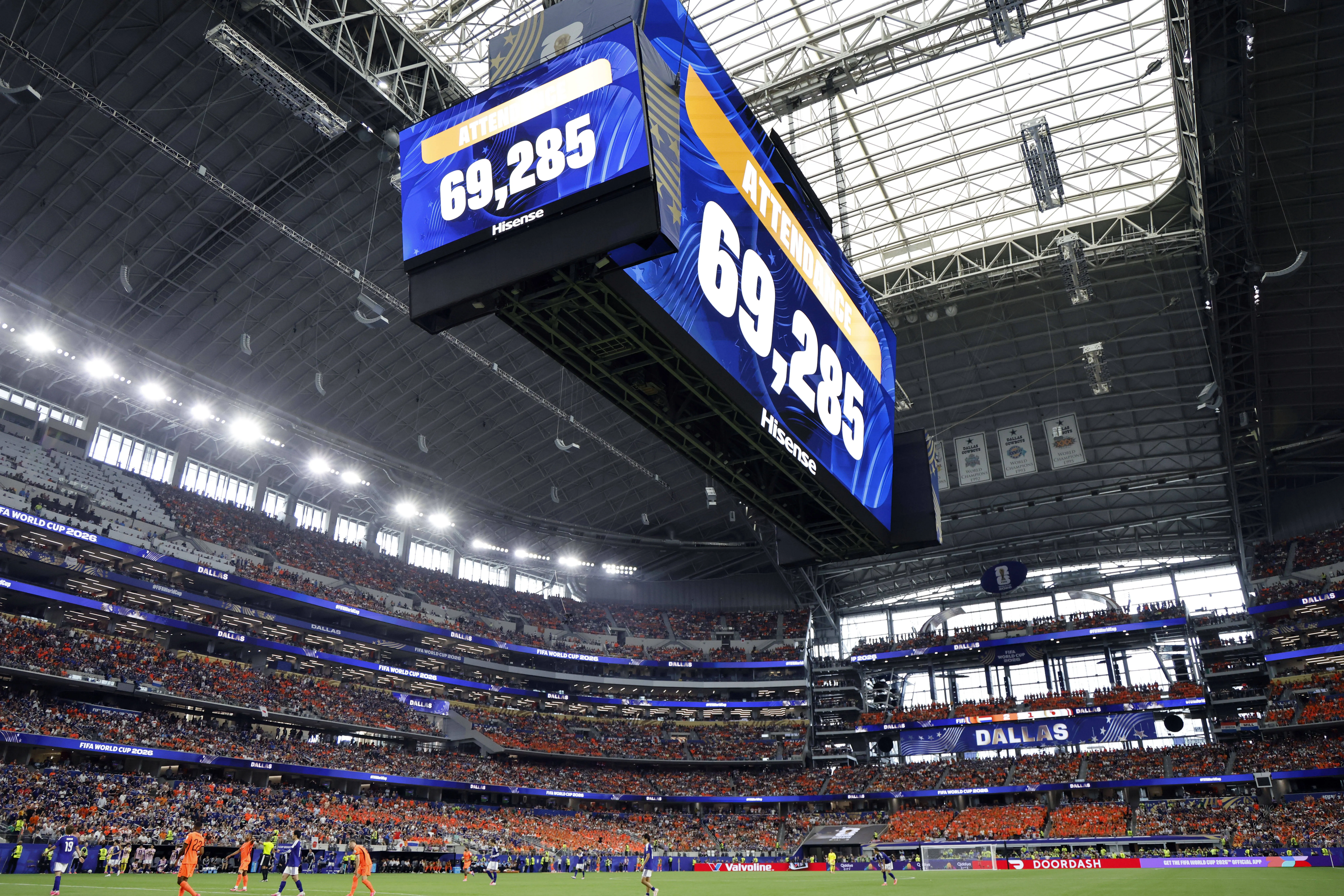 View inside Dallas Stadium as Netherlands draw 2-2 with Japan at the 2026 World Cup