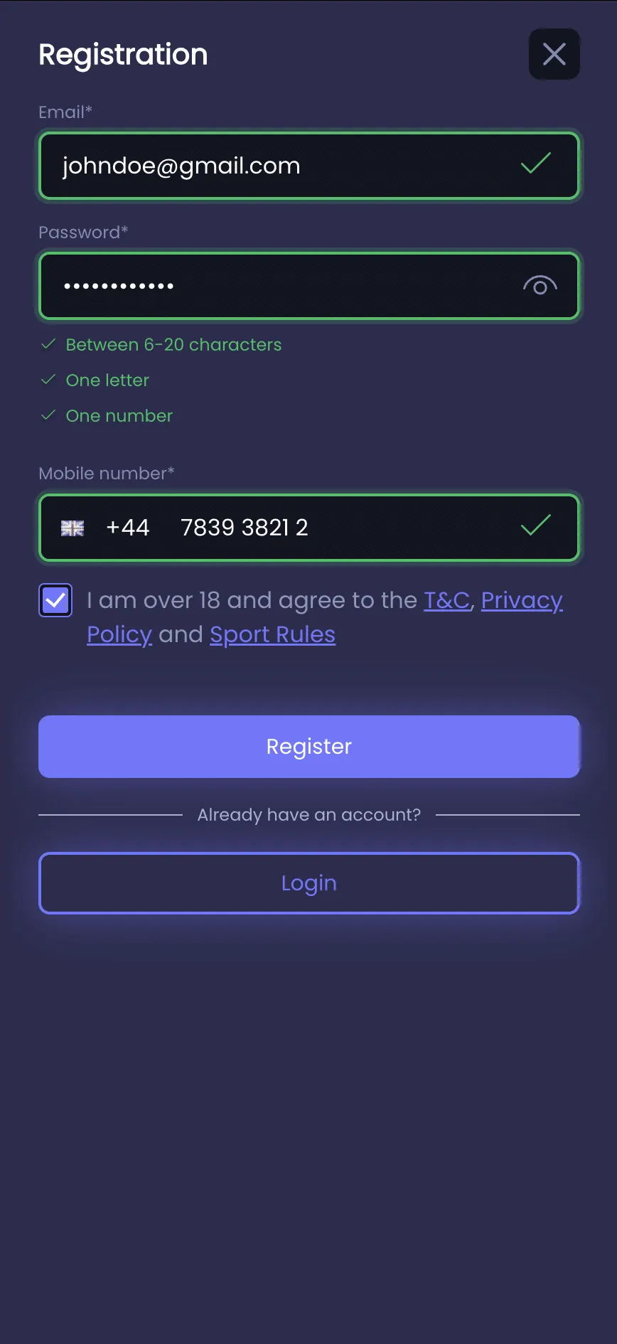 Register with the funky jackpot promo code