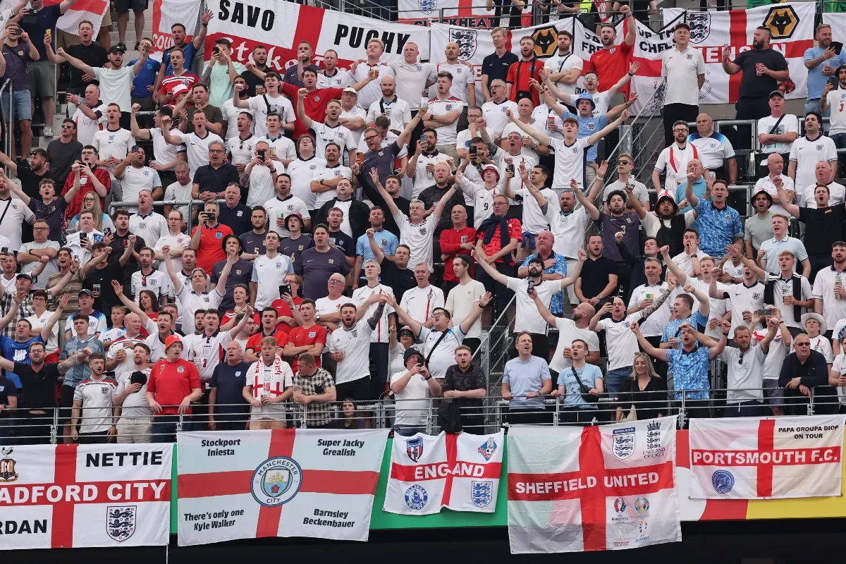 England fans boo team off