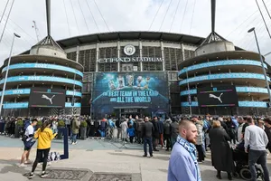 Man City banner gets confiscated after ticket price protest