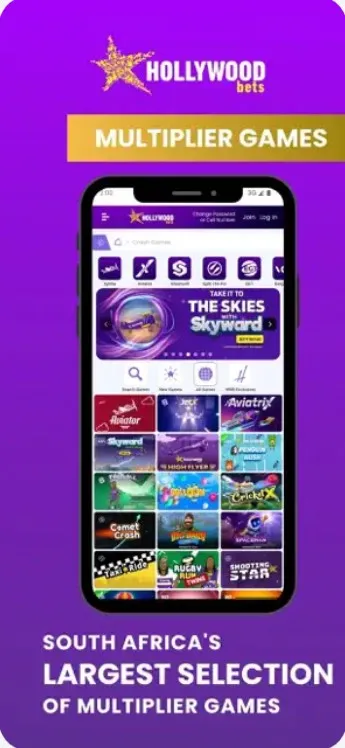 Hollywood bets mobile app multiplier games