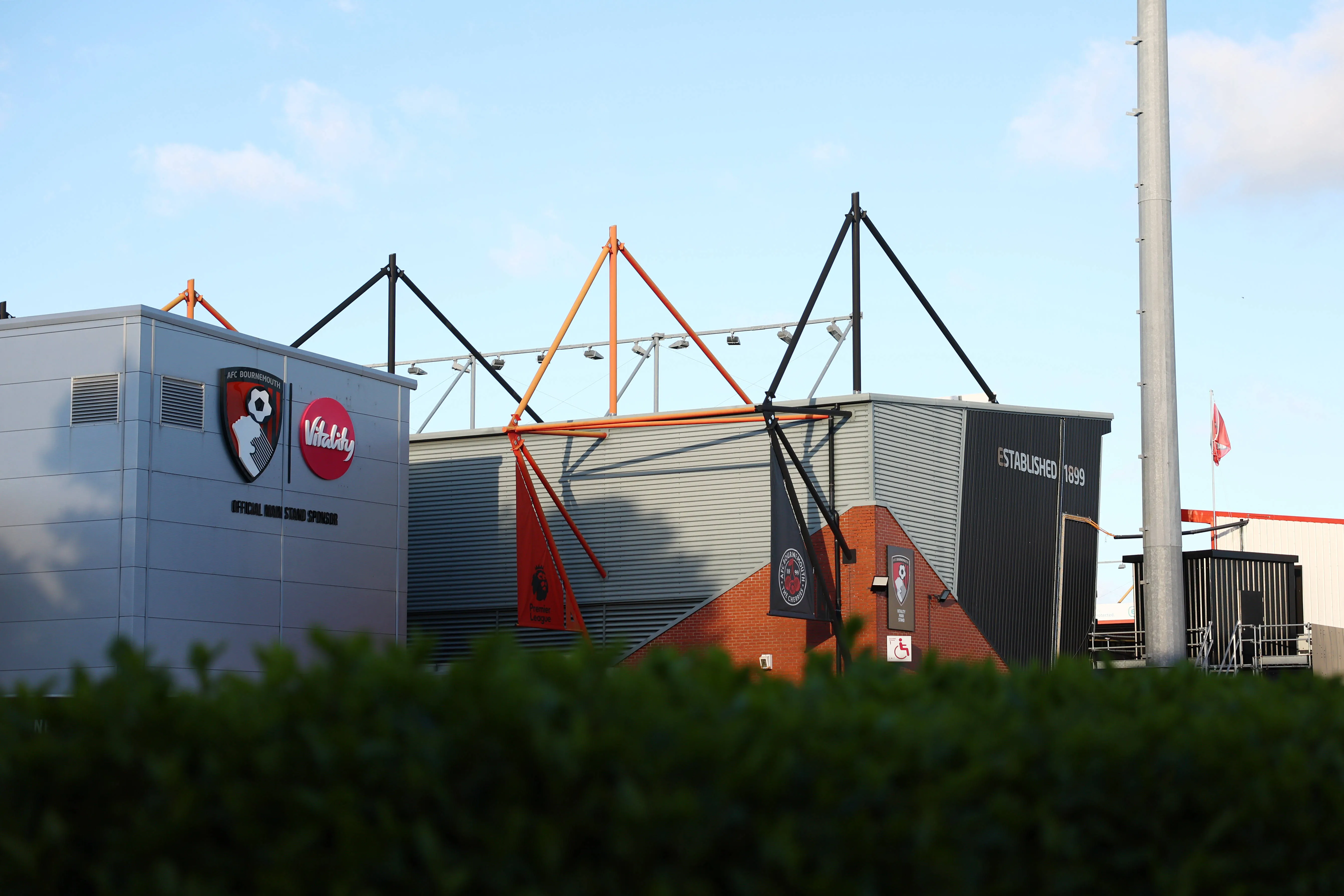 A general view outside the Vitality Stadium, Bournemouth